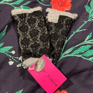 Betsey Johnson Fingerless Gloves